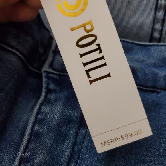 Potili Denim Shorts Size 12 NWT Reg $99.00 - Picture 5 of 10